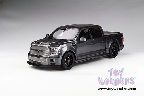 GT Spirit/ACME USA Exclusive - Ford Shelby F-150 Super Snake Pickup Truck with Bed Cover (2017, 1/18 scale resin model car, Metallic Gray) US022