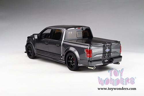 GT Spirit/ACME USA Exclusive - Ford Shelby F-150 Super Snake Pickup Truck with Bed Cover (2017, 1/18 scale resin model car, Metallic Gray) US022