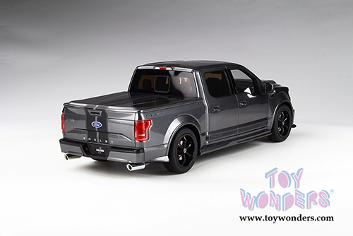 GT Spirit/ACME USA Exclusive - Ford Shelby F-150 Super Snake Pickup Truck with Bed Cover (2017, 1/18 scale resin model car, Metallic Gray) US022