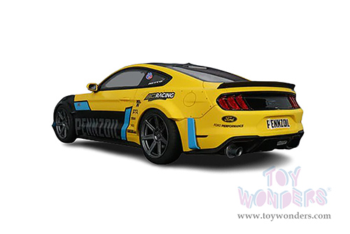 GT Spirit USA Exclusive - Ford Mustang RTR Spec 5 Widebody - Pennzoil (2021, 1/18 scale resin model car, Black/Yellow) US056