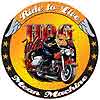 Tin Sign: Ride To Live - Hot Wild Mean Round Sign AW25