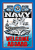 Tin Sign: Navy - Welcome Aboard Sign AW34