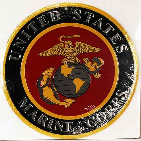 Tin Sign: United States Marine Corps AW68N