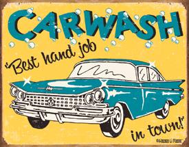 Tin Sign: Car Wash sign CD1190