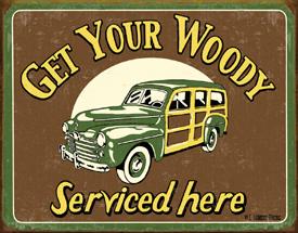 Tin Sign: Woody sign CD1192