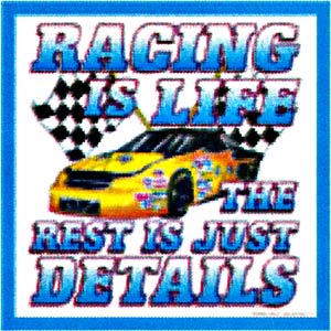 Tin Sign: Racing Is Life The Rest Is Just Details DO25
