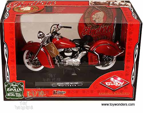 Guiloy - Indian Chief 348 Motorcycle (1948, 1:10, Red) GU17614