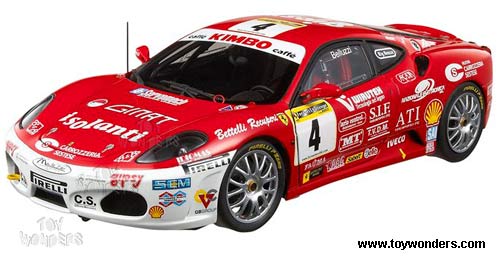 Mattel Hot Wheels Elite - Ferrari Motor #4 Italian Champion 2006 Race Car (1/18 scale diecast model car, Red) L9533