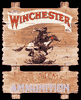 Tin Sign: Winchester Express Rider OD939