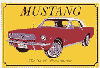 Show product details for Tin Sign: 1965 Mustang sign T231