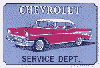 Show product details for Tin Sign: Chevrolet Service Department sign M6