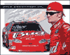 Show product details for Tin Sign: Nascar Dale Earnhardt JR. Bud Racing Sign TD1145