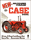 Tin Sign: Case Diesel Farm Tractor TD1169
