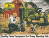Show product details for Tin Sign: John Deere FarmTractor TD1232