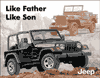 Show product details for Tin Sign: Jeep Like Father Like Son TD1236