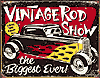 Tin Sign: Vintage Hot Rod Show TD1324
