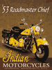 Show product details for Tin Sign: Indian Roadmaster Motorcycle TD603