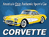 Show product details for Tin Sign: 1958 Chevy Corvette Sport's Car Sign TD720