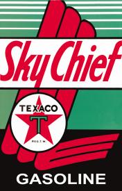 Tin Sign: Sky Chief Texaco Gasoline TD805