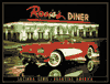 Tin Sign: Roxie's Diner 1957 Chevy Corvette TD897